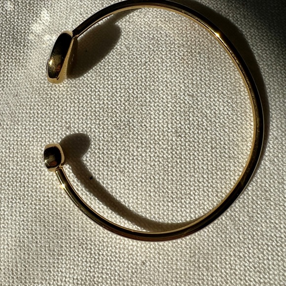 Swarovski touchstone gold tone bangle with clear crystal - Picture 4 of 8